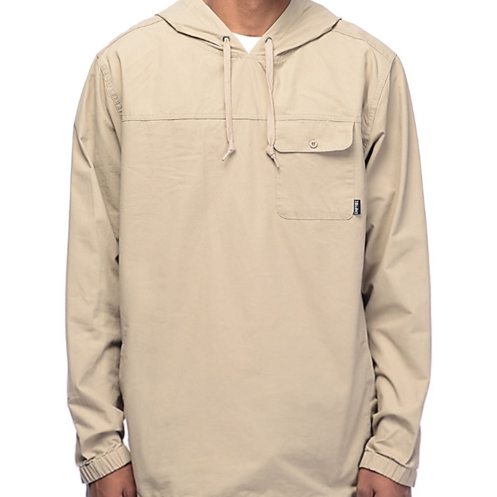 Empyre King Dark Khaki Woven Ripstop Hoodie XL
